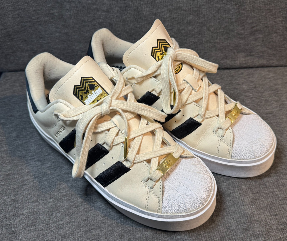 Adidas Originals Superstar Bonega Ivory Platform Sneakers IF4827- Women's Size 9